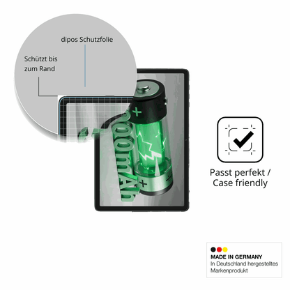 Besonders flexibler Displayschutz mit Anti-Shock-Schicht im Materialmix
