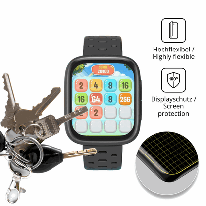 dipos Displayschutz für BIGGERFIVE BW03, transparente Oberfläche, perfekte Passform auch für die Rundungen