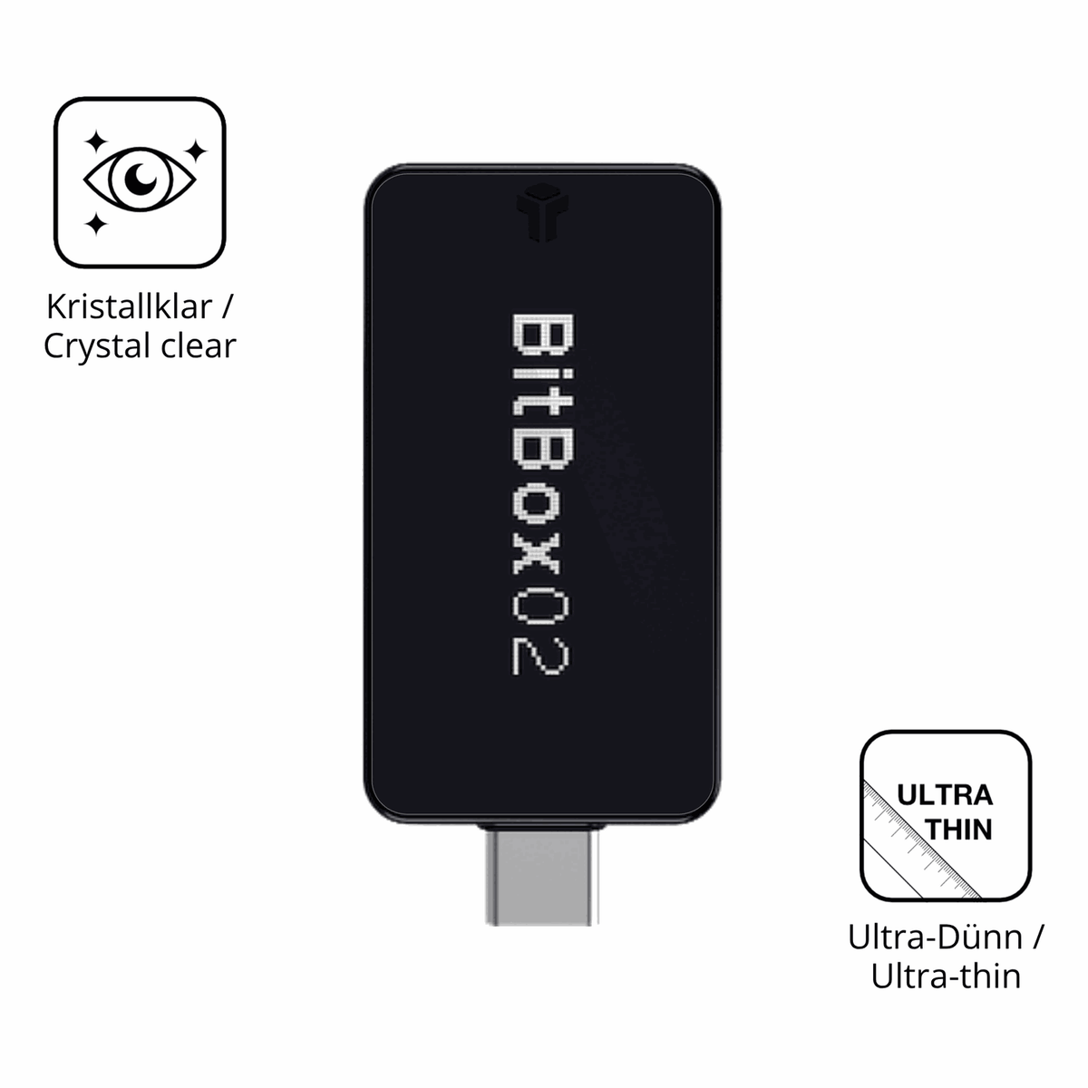 Dünne und klare Folie passend zugeschnitten für bitbox02 nova