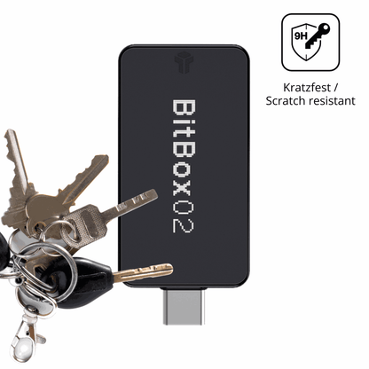 dipos Displayschutz für bitbox02 nova, mattierte Oberfläche, robuste Festigkeit und perfekte Passform