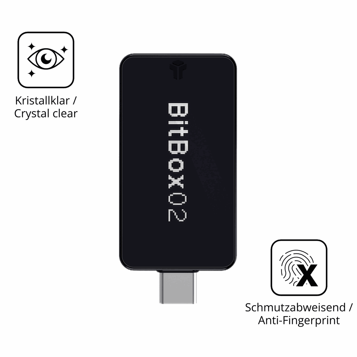 Flexible TPU-Folie passend zugeschnitten für bitbox02 nova, vollständige Abdeckung