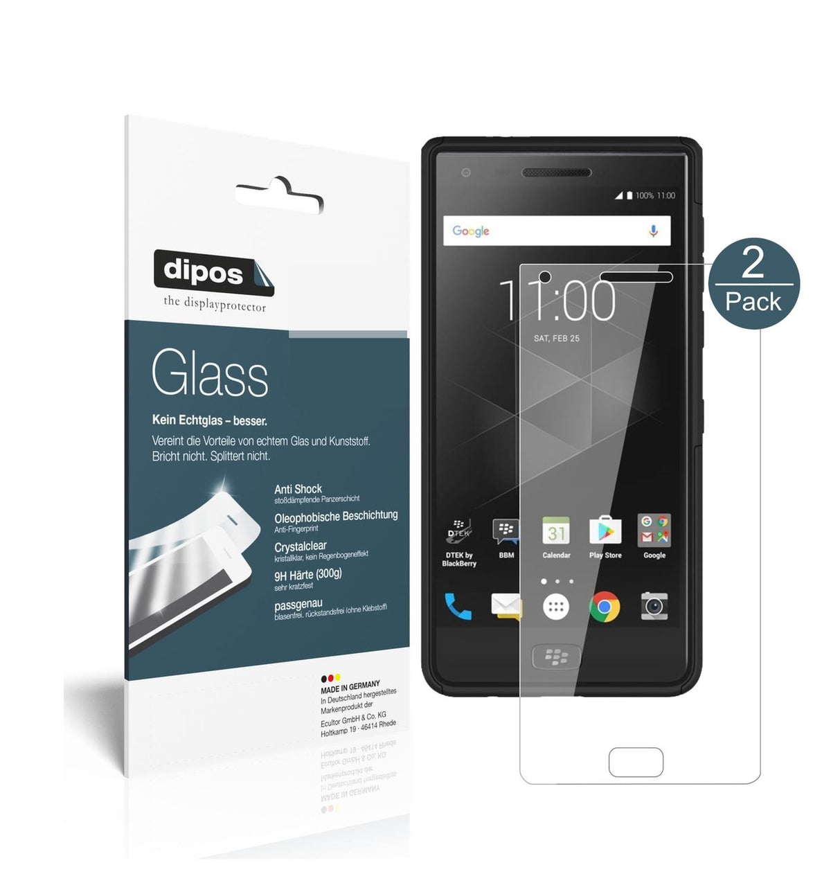 Perfekte Passform und ultimative Qualität: Unser 9H Panzerglas bietet Schutz für BlackBerry-Motion