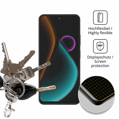 dipos Displayschutz für Blackview Color 6, mit Blickschutzfilter und perfekter Passform auch für die Rundungen