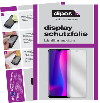 2x Schutzfolie klar für Blackview A60 Pro (2019) Display-Schutzfolie