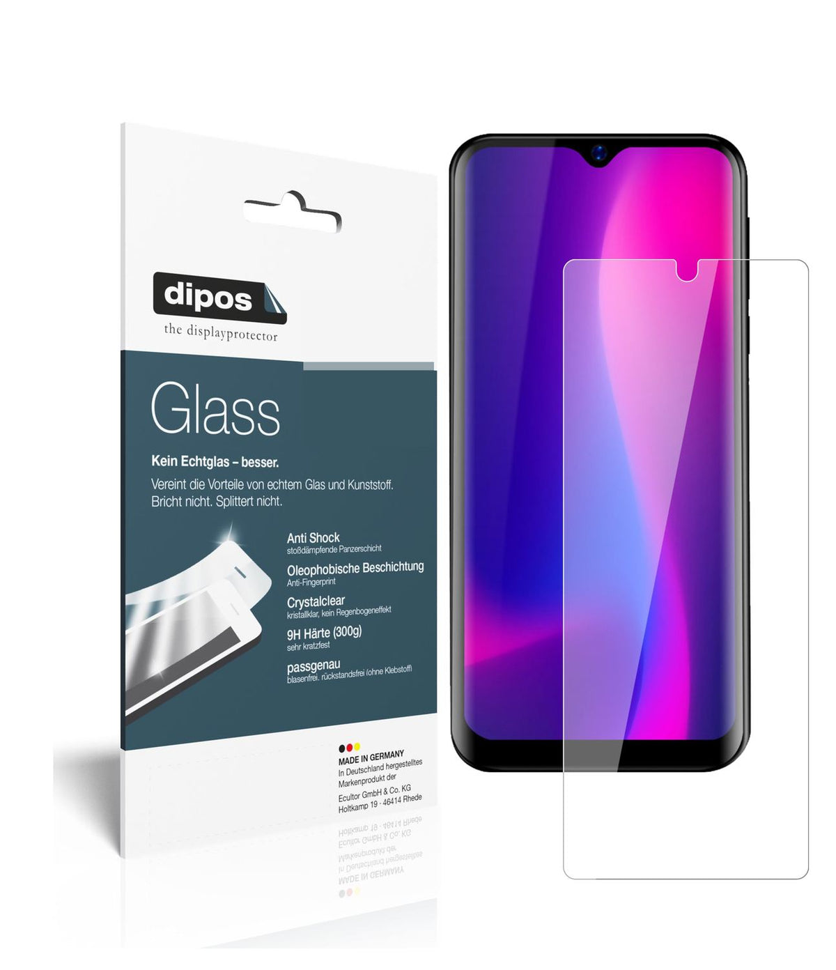 Perfekte Passform und ultimative Qualität: Unser 9H Panzerglas bietet Schutz für Blackview-A60 Pro (2019)