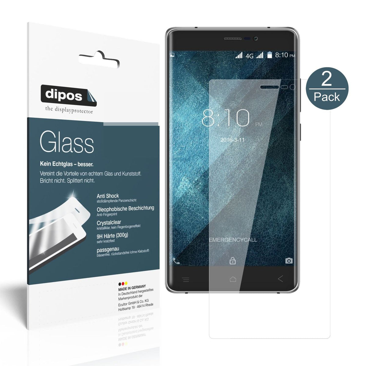 Perfekte Passform und ultimative Qualität: Unser 9H Panzerglas bietet Schutz für Blackview-A8 Max