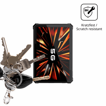 dipos Displayschutz für blackviewactive 12 pro 5g outdoor, transparente Oberfläche, perfekte Passform auch für die Rundungen