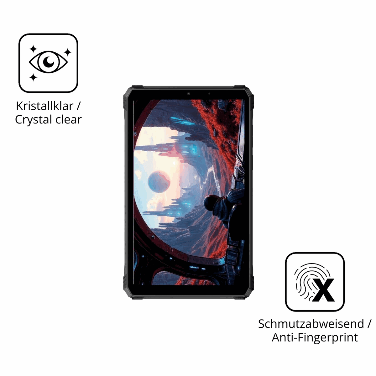 Flexible TPU-Folie passend zugeschnitten für blackviewactive 5 outdoor, vollständige Abdeckung