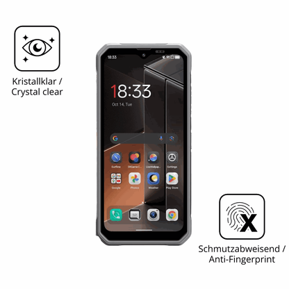 Flexible TPU-Folie passend zugeschnitten für Blackview Fort 100, vollständige Abdeckung