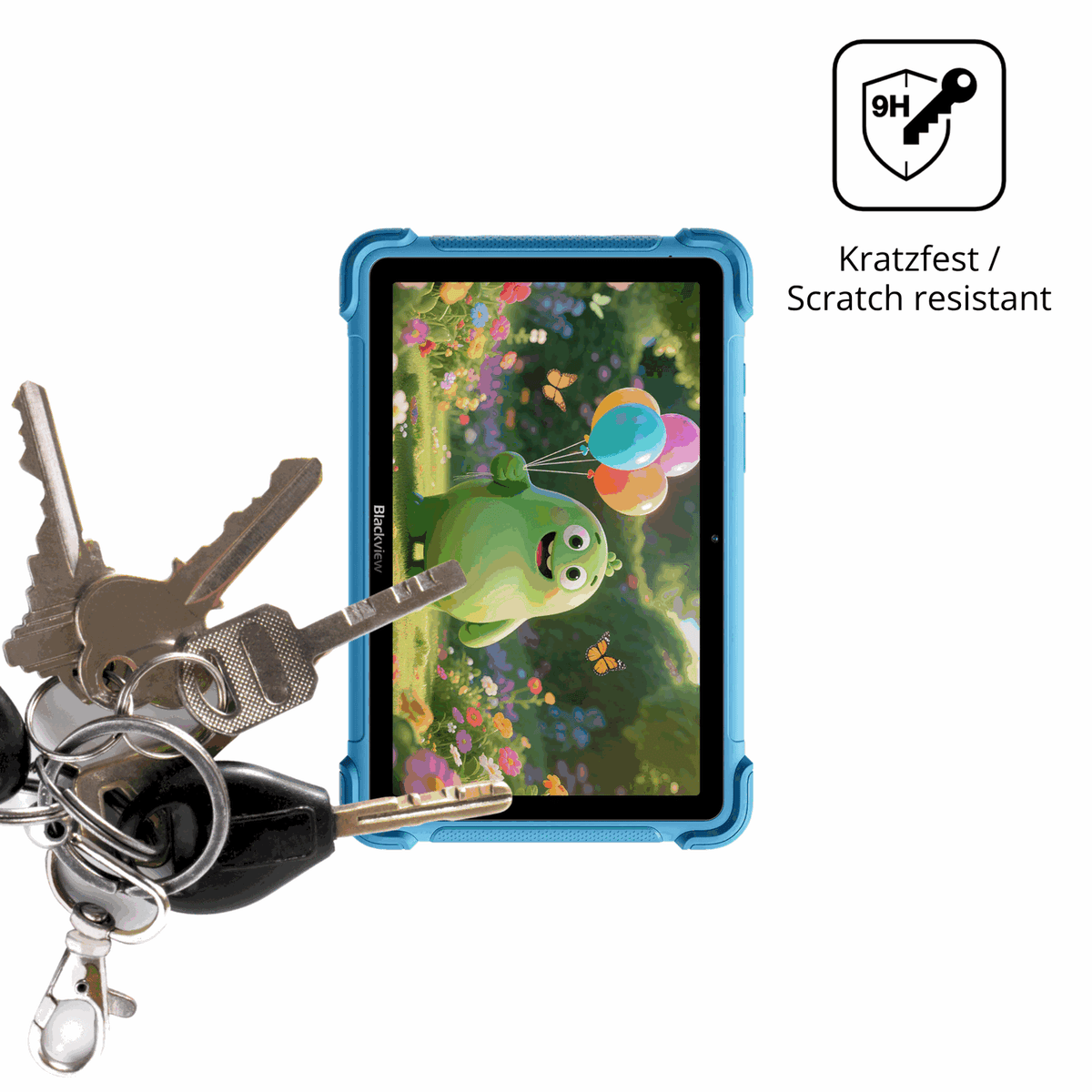 dipos Displayschutz für Blackview Link 1 Kids, transparente Oberfläche, perfekte Passform auch für die Rundungen