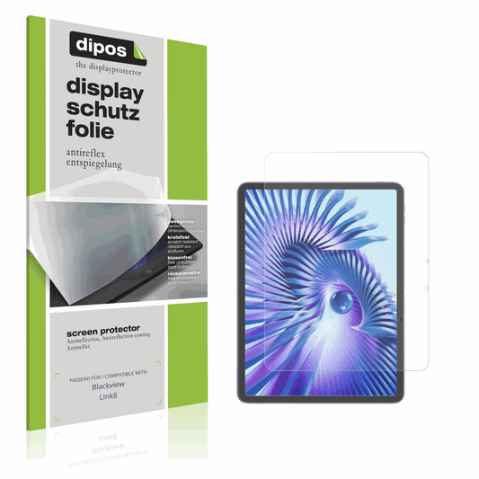 Matte Displayschutzfolie von dipos passend für Blackview Link8, präziser Zuschnitt und blasenfrei montiert