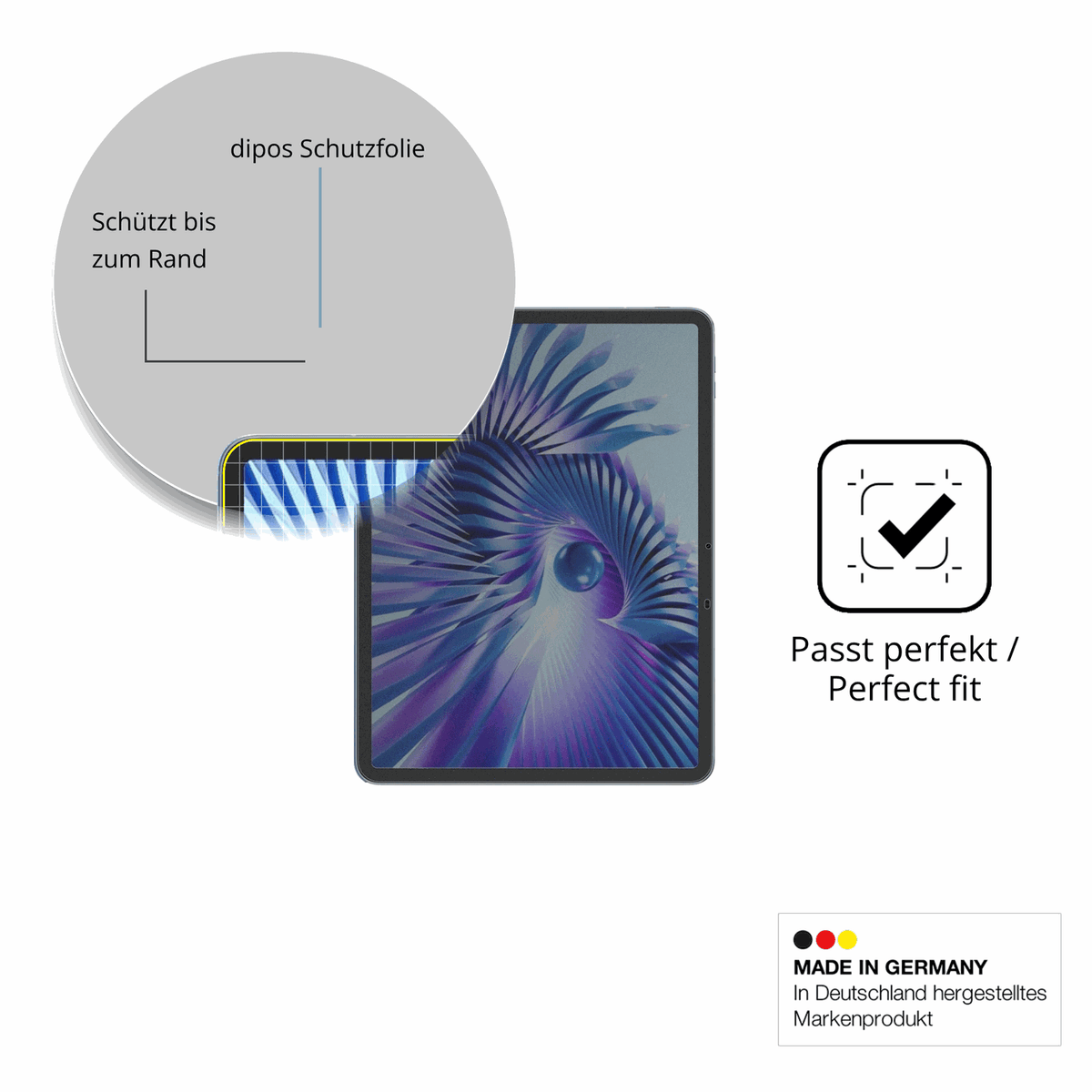 Schutz gegen Kratzer auf dem Blackview Link8 Glas durch Schlüssel oder Ähnliches