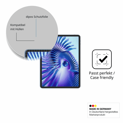 Schutzfolie mit optimaler Passform, zur Verwendung mit Hüllen geeignet