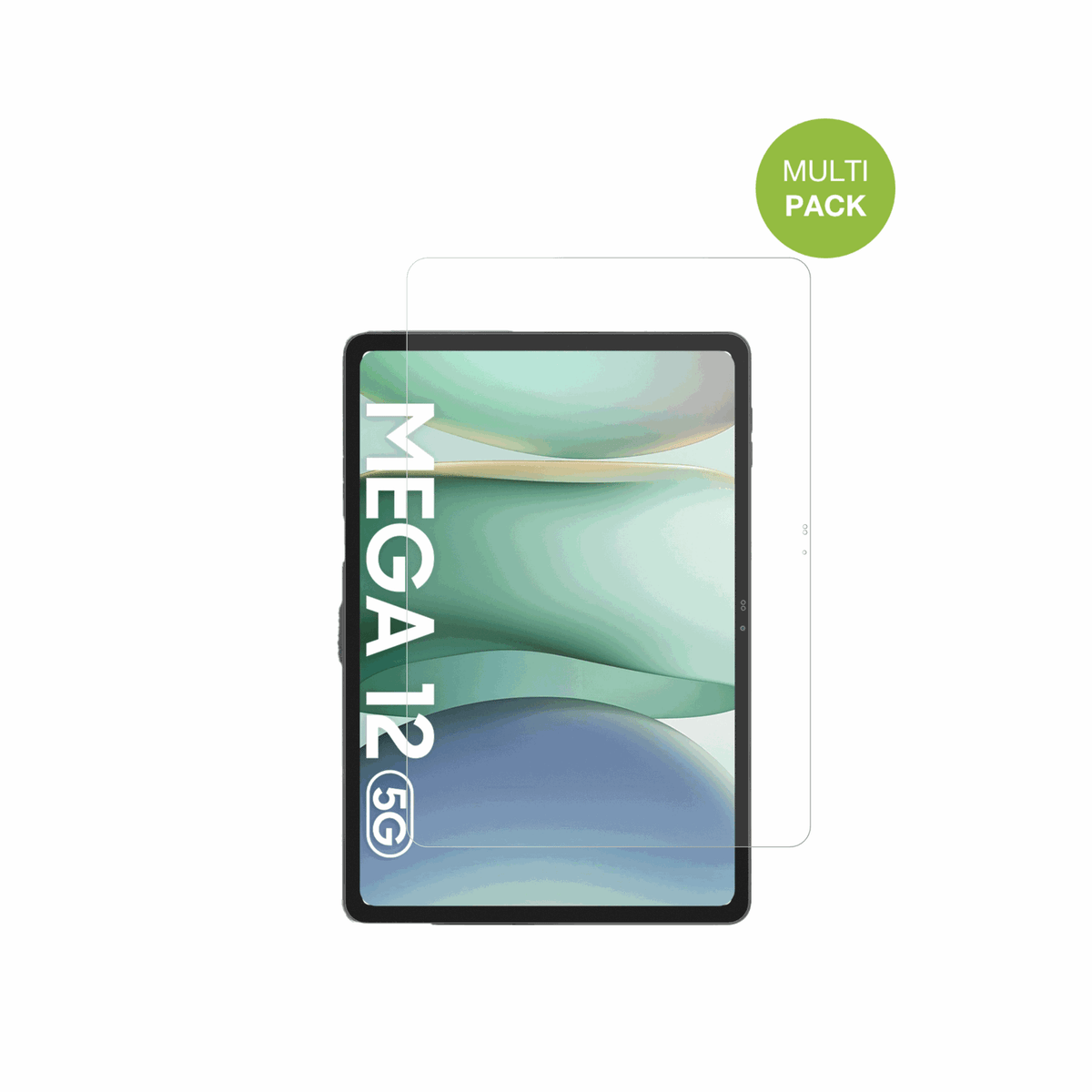 BlackviewMega 12 mit aufgebrachter dipos Displayschutzfolie, die lästige Fingerabdrücke minimiert