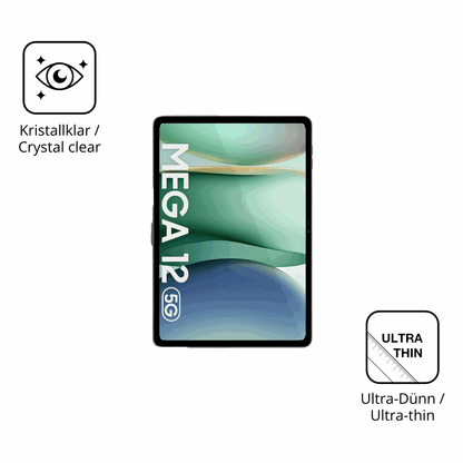 Dünne und klare Folie passend zugeschnitten für Blackview Mega 12