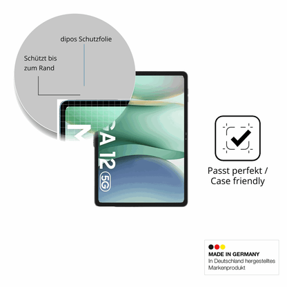 Schutzglasfolie mit optimaler Passform, zur Verwendung mit Hüllen geeignet