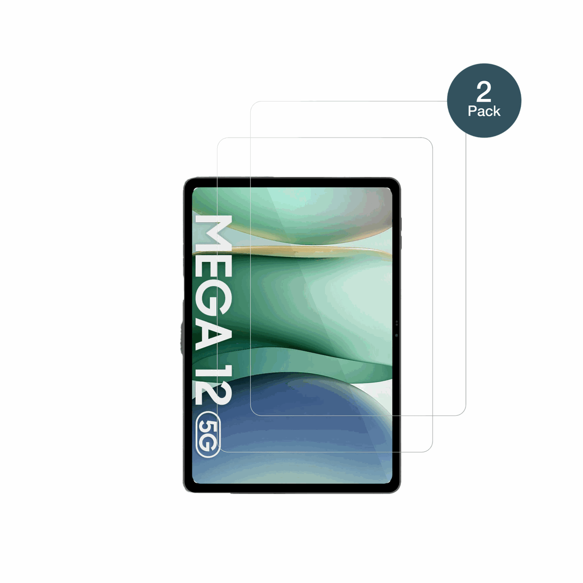 BlackviewMega 12 mit aufgebrachter dipos Flex Schutzfolie, glasklare Darstellung ohne Einschränkungen