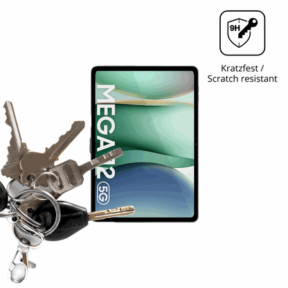 dipos Displayschutz für Blackview Mega 12, transparente Oberfläche, perfekte Passform auch für die Rundungen