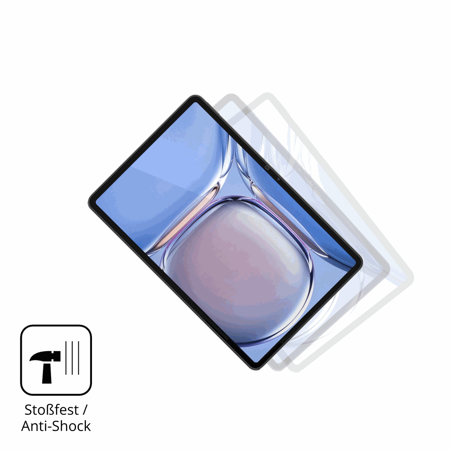 Schutz gegen Kratzer auf dem Blackview Mega 3 Glas durch Schlüssel, Stöße gegen die Tischkante oder Stürze