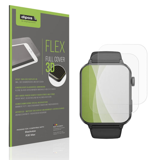 Matte Displayschutzfolie von dipos passend für Blackview R30 Max, 100% Displayabdeckung und blasenfreie Montage