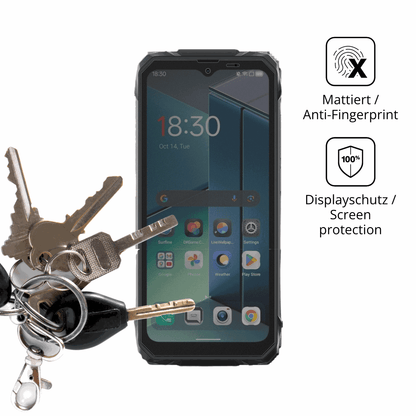 dipos Displayschutz für Blackview Rock 1, mattierte Oberfläche, Blickschutzfilter und perfekter Passform