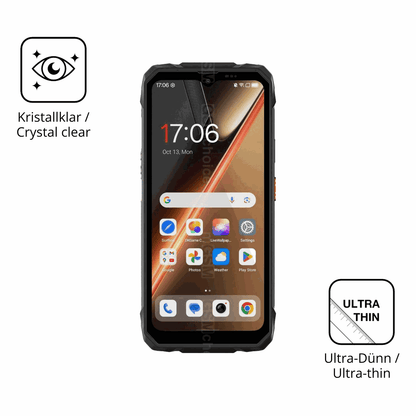 Dünne und klare Folie passend zugeschnitten für Blackview Rock 1 Pro