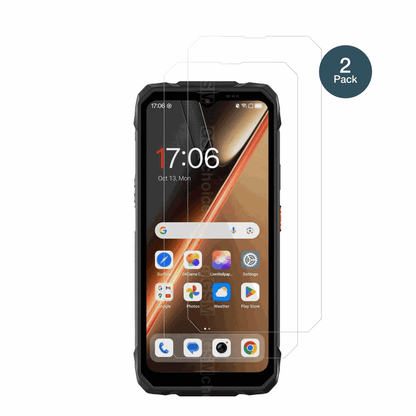 BlackviewRock 1 Pro mit aufgebrachter dipos Flex Schutzfolie, glasklare Darstellung ohne Einschränkungen