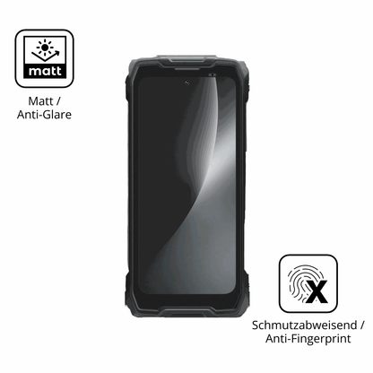 Dünne und entspiegelnde Folie passend zugeschnitten für Blackview Rock 2