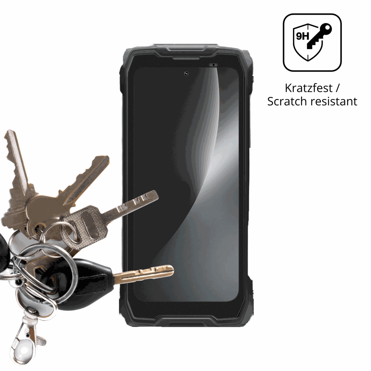 dipos Displayschutz für Blackview Rock 2, mattierte Oberfläche, robuste Festigkeit und perfekte Passform