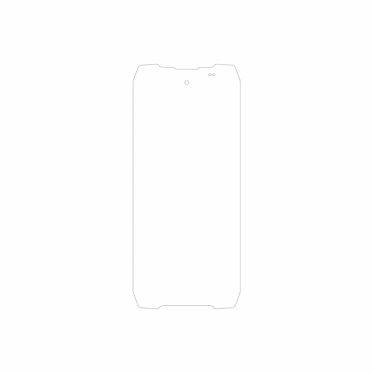dipos Displayschutz für Blackview Rock 2 Pro, mattierte Oberfläche, geringe Dicke und perfekte Passform