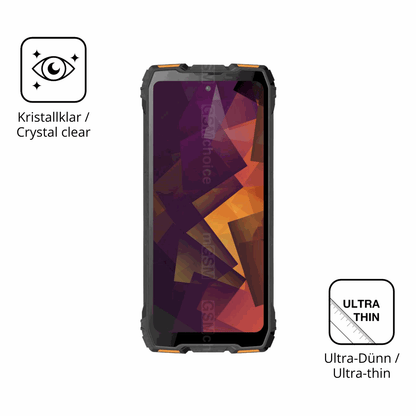 Dünne und klare Folie passend zugeschnitten für Blackview Rock 3