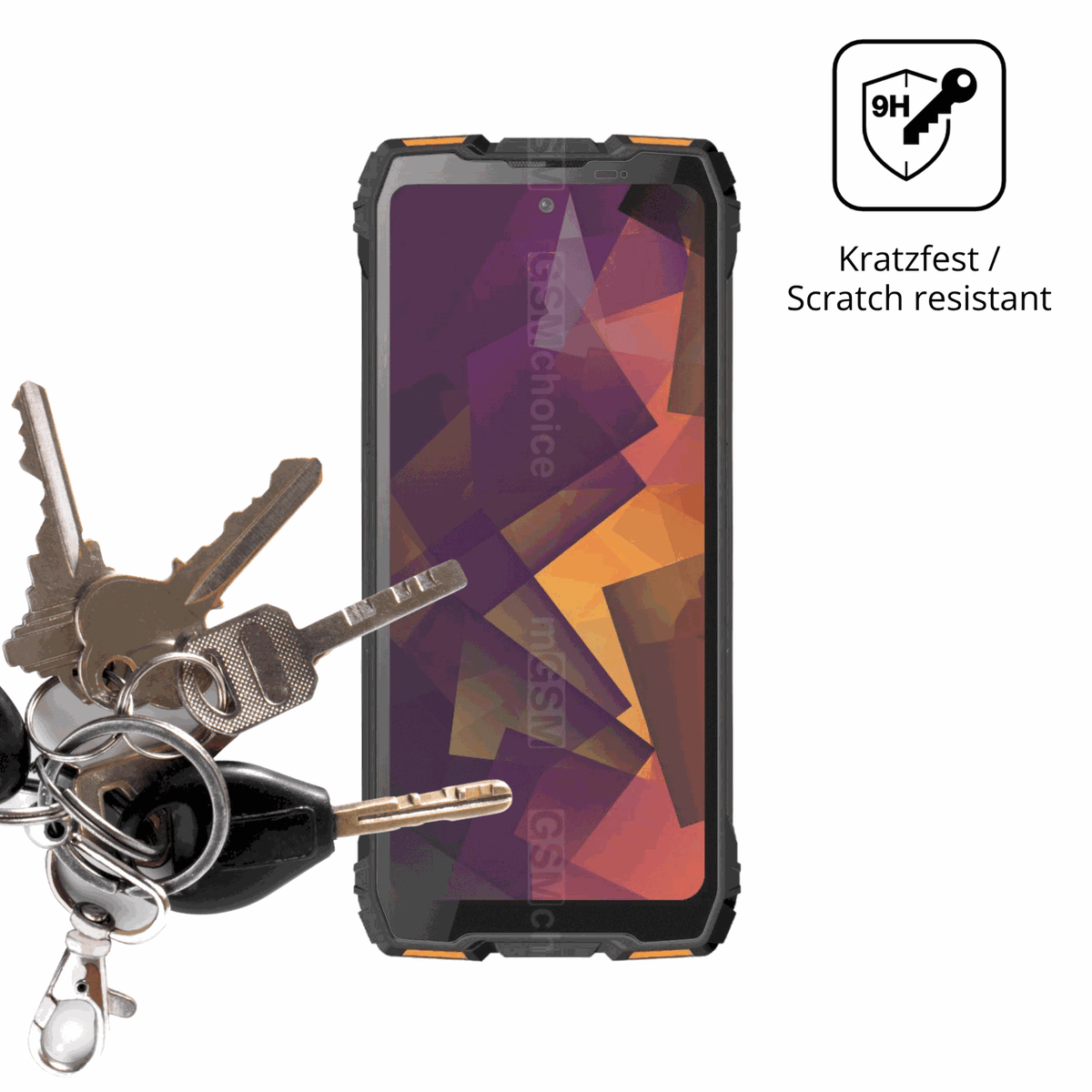 dipos Displayschutz für Blackview Rock 3, mattierte Oberfläche, robuste Festigkeit und perfekte Passform