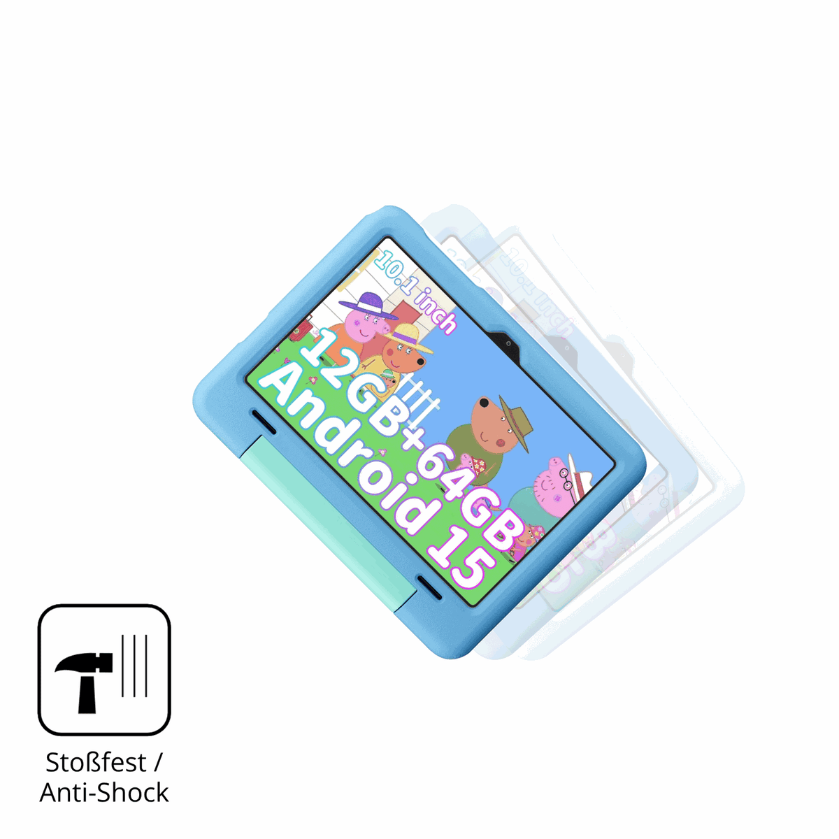 Schutz gegen Kratzer auf dem Blackview Tab 20 Kids Glas durch Schlüssel, Stöße gegen die Tischkante oder Stürze
