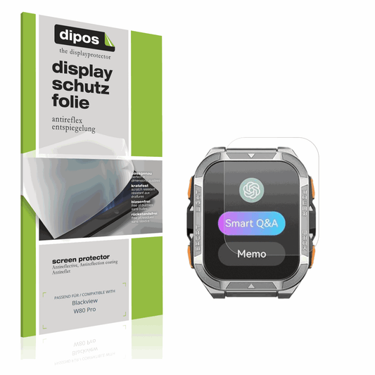 Matte Displayschutzfolie von dipos passend für Blackview W80 Pro, präziser Zuschnitt und blasenfrei montiert