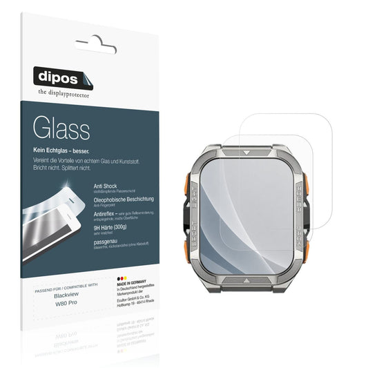 Matte Displayschutzfolie von dipos passend für Blackview W80 Pro, 9H kratzfest und blasenfrei montiert
