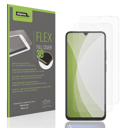 Matte Displayschutzfolie von dipos passend für Blackview Wave 10, 100% Displayabdeckung und blasenfreie Montage