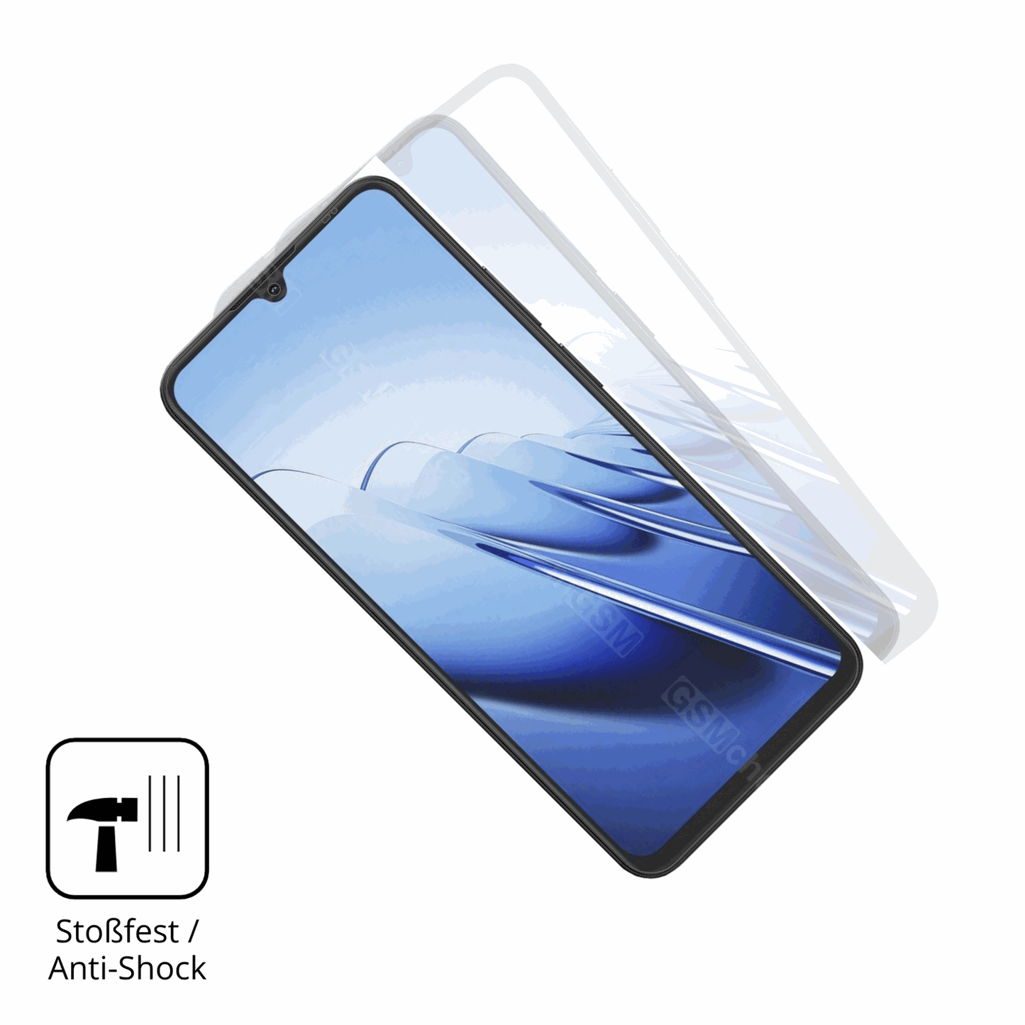 Schutz gegen Kratzer auf dem Blackview Wave 10 Glas durch Schlüssel, Stöße gegen die Tischkante oder Stürze
