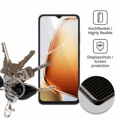 dipos Displayschutz für Blackview Wave 9C, transparente Oberfläche, geringe Dicke und perfekte Passform