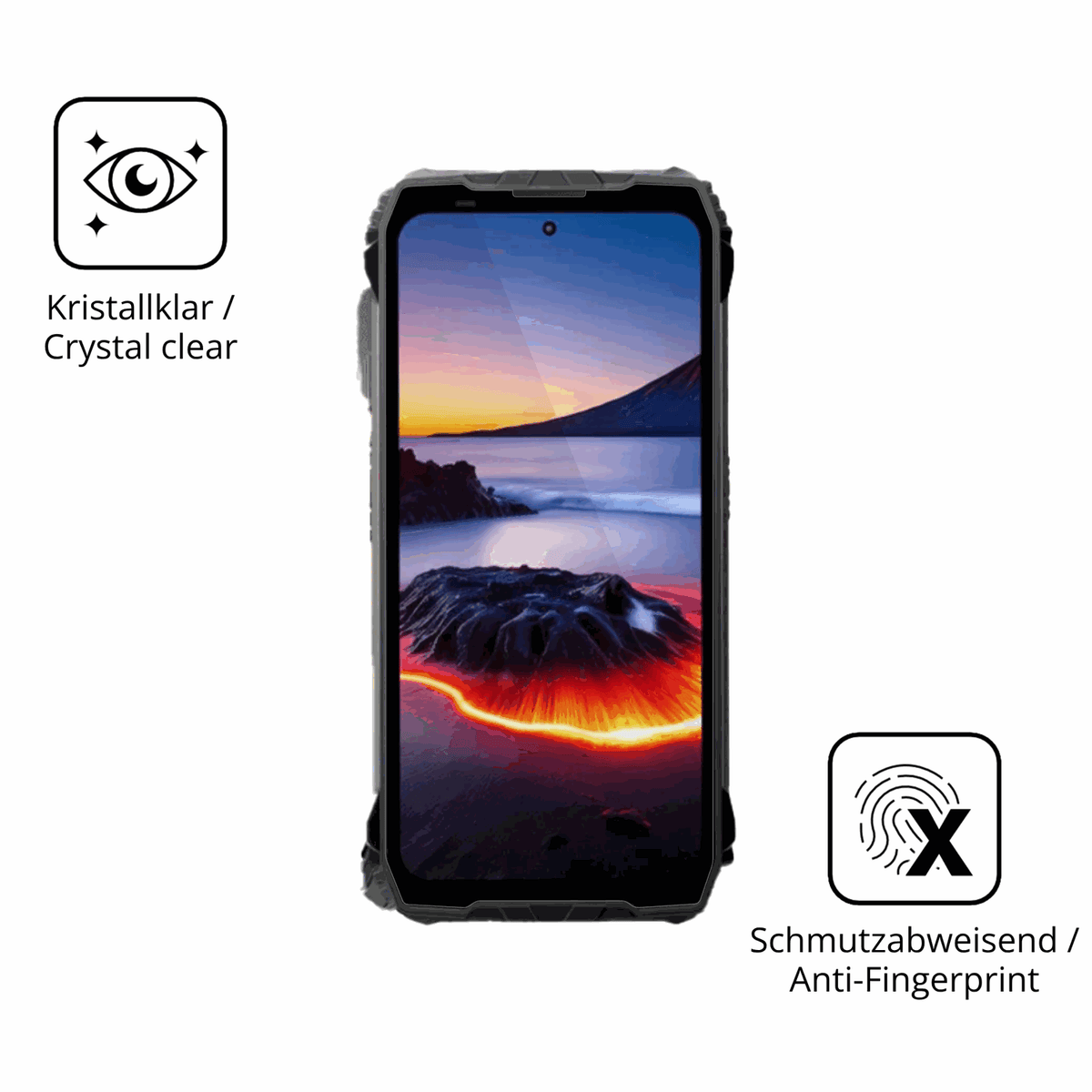 Flexible TPU-Folie passend zugeschnitten für Blackview Xplore 2 5G, vollständige Abdeckung