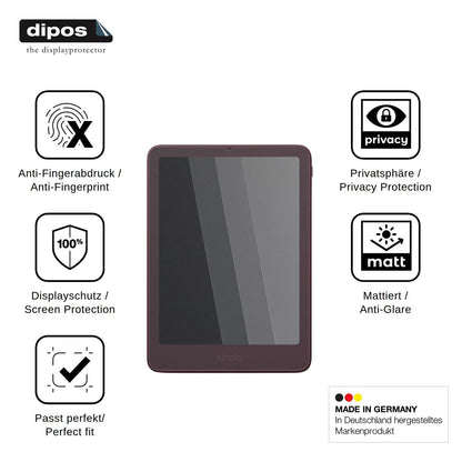 Blickschutzfolie für Amazon Kindle Colorsoft Signature Edition 2026 matt Schutzfolie Privacy
