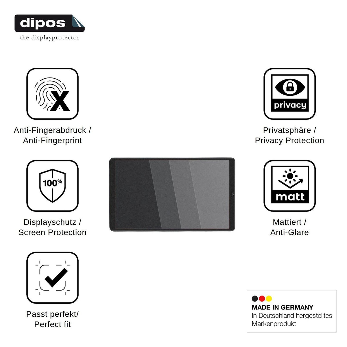 Blickschutzfolie für Blackview Zeno 2 matt Schutzfolie Privacy