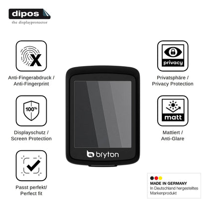 Blickschutzfolie für Bryton Rider E10 matt Schutzfolie Privacy