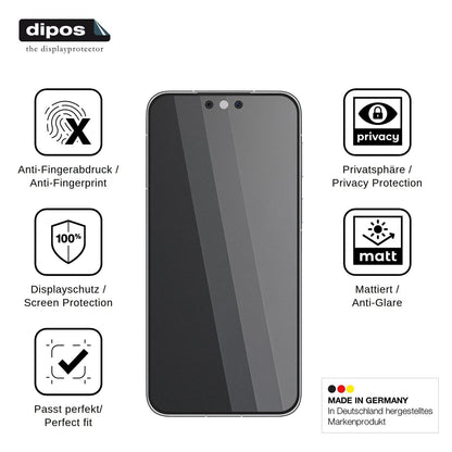 Blickschutzfolie für Huawei Mate 90 RS matt Schutzfolie Privacy