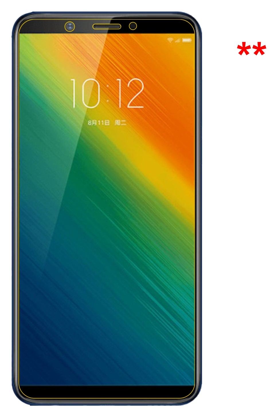 Dünne und klare Folie passend zugeschnitten für Lenovo K5 Note 2018