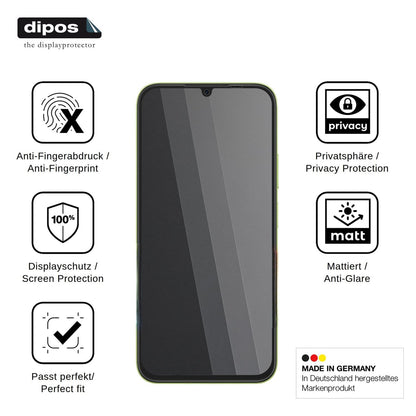 Blickschutzfolie für OnePlus N6 Lite matt Schutzfolie Privacy
