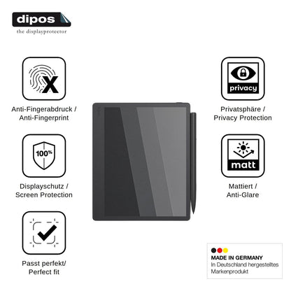 Blickschutzfolie für Onyx Boox Note Mini C matt Schutzfolie Privacy