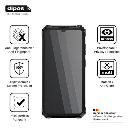 Blickschutzfolie für Oukitel G6 matt Schutzfolie Privacy