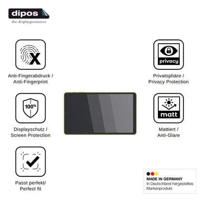 Blickschutzfolie für Paitanry Tablet 8.7 matt Schutzfolie Privacy