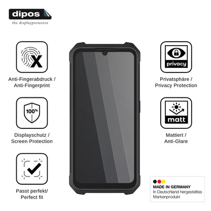 Blickschutzfolie für Philips S8325 matt Schutzfolie Privacy