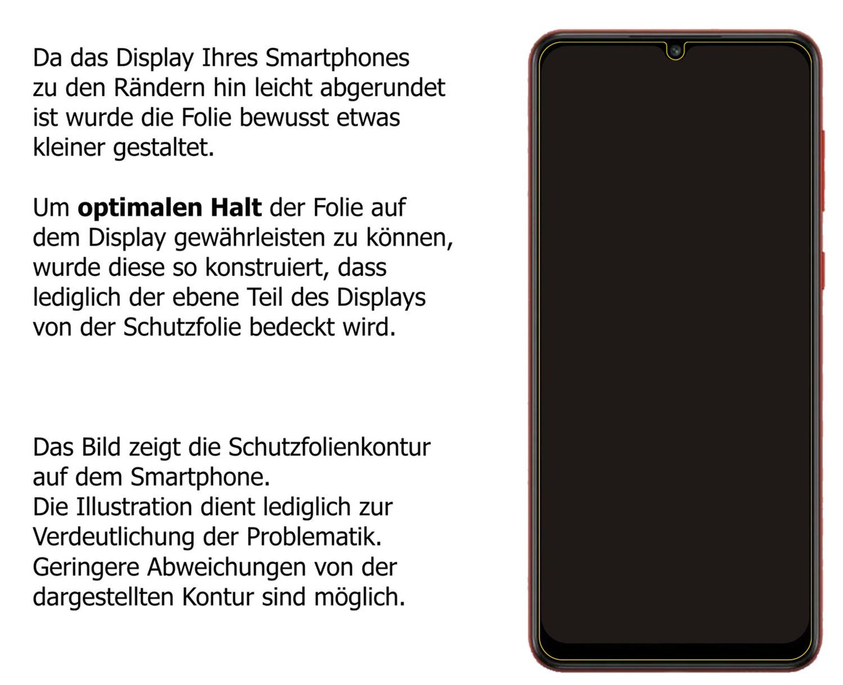 Privatsphäre-Schutz durch Sichtschutz-Folie passend zugeschnitten für Samsung Galaxy A02s